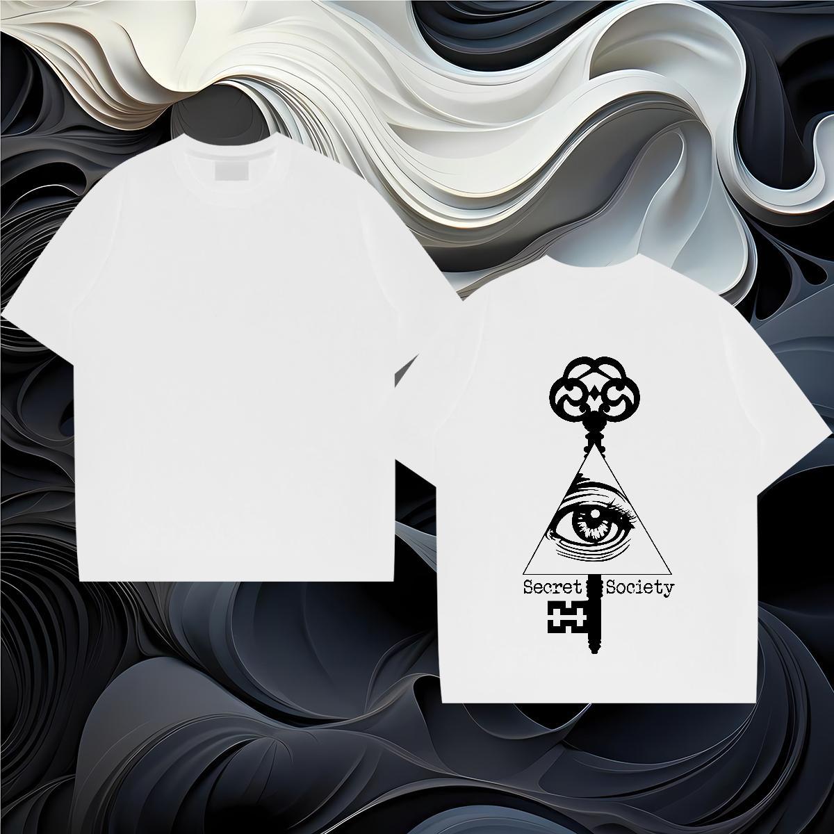 Designer T-Shirts 100% Cotton 230g eye of the devil Home Outdoor DIY Anime Short Sleeve O-Neck Tshirts New Arrival Tees