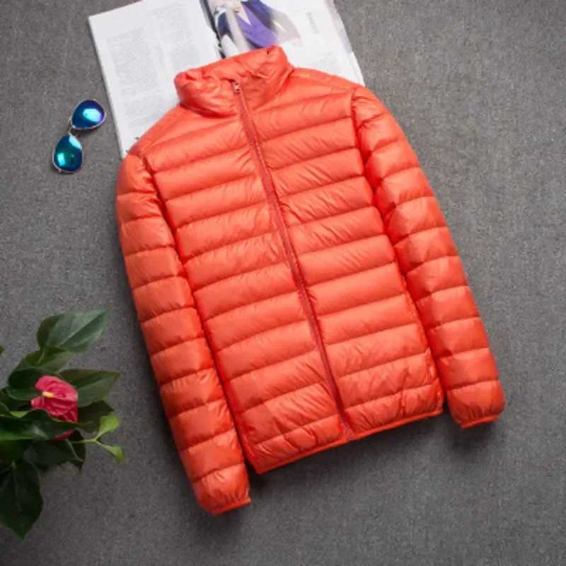 2023 New Brand Autumn Winter Light Down Jacket Mens Fashion Hooded Short Ultra-thin Lightweight Youth Slim Coat Down JacketsXJ240824