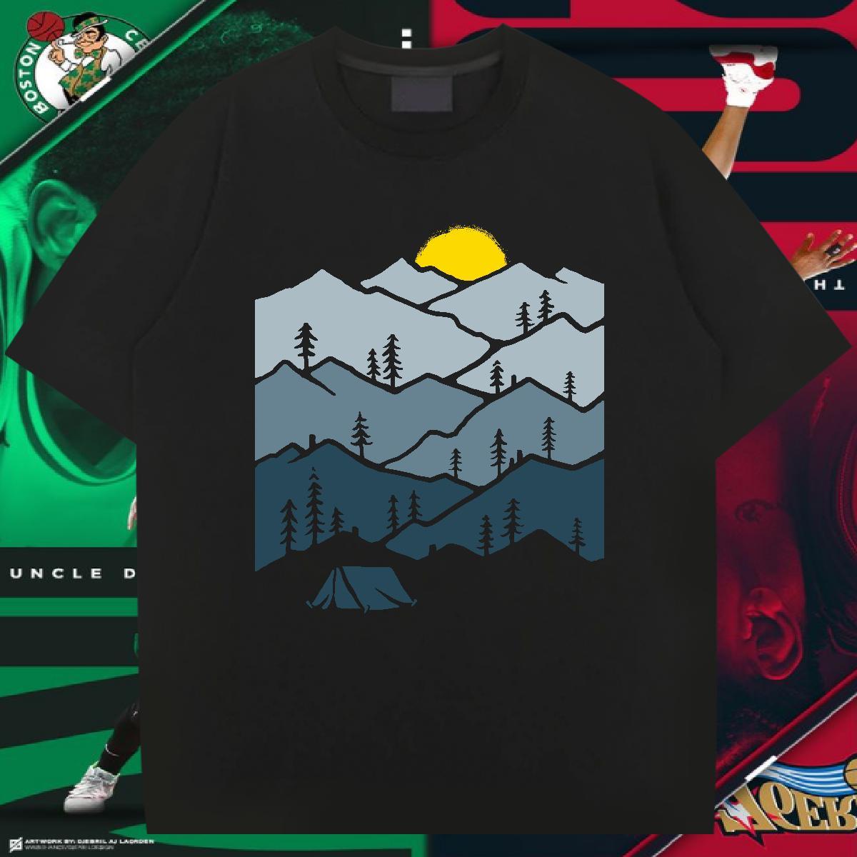 Loose Fit Man T Shirts 100% Cotton 230g sun Daily Outfit Anime Print Breathable Short Sleeve Tshirts New Designer Top Tees