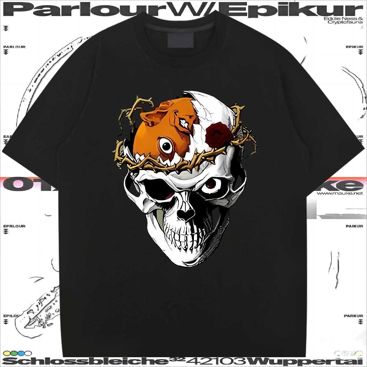 Popular T-Shirts for Men 230g Cotton monster Casual Daily Wear Plus Size Custom Breathable Short Sleeve Tshirts DIY Tees Shirts