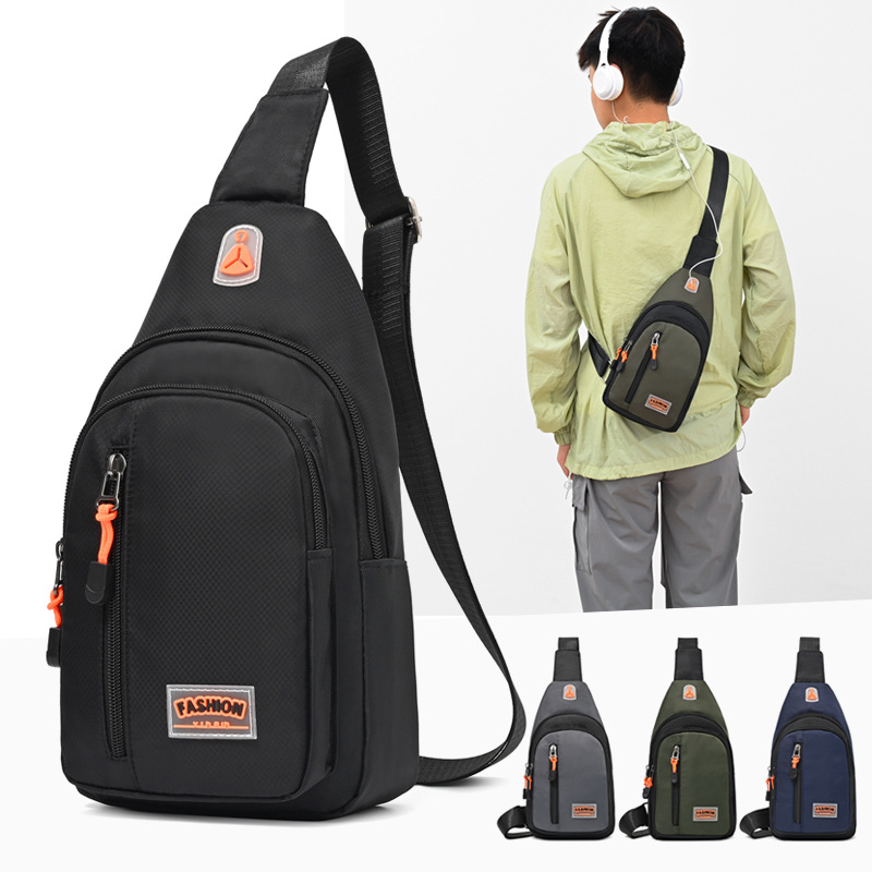 Men Multifunctional Chest Bag Leisure Style Travel Crossbody Bag Business Commuter Korean Version Shoulder Bag Free shipping