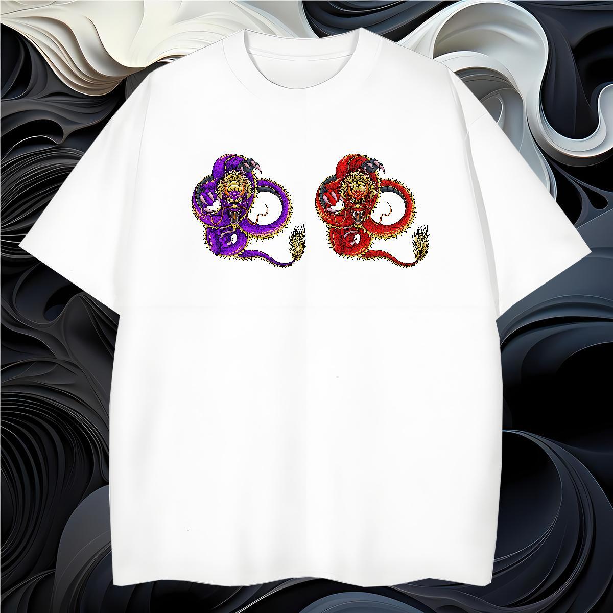 Loose Men T Shirts 230g Cotton angry Casual Beach White Plus Size Breathable Crew Neck Men Tops Tees New Designer Wear