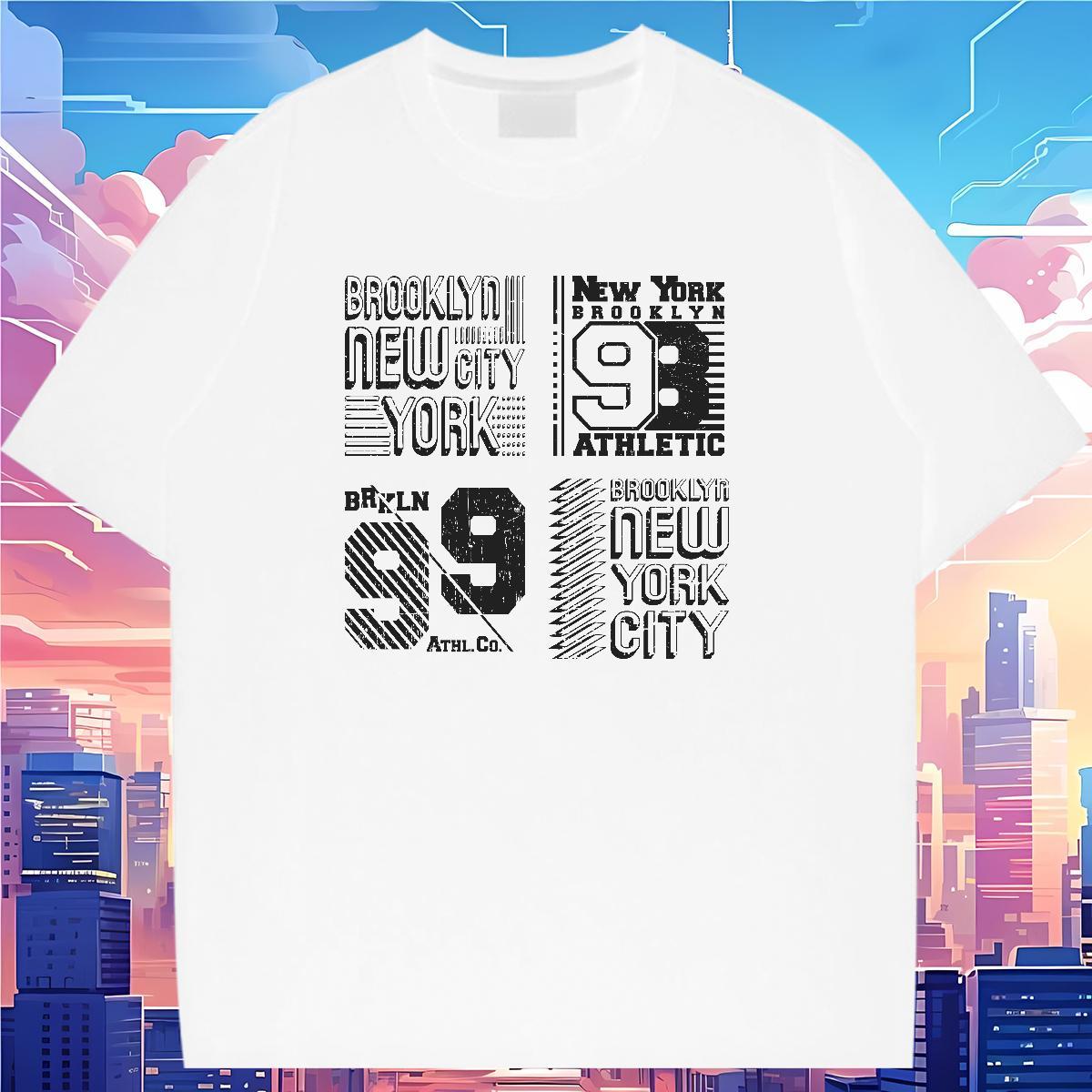 Nice Lady T shirt 100% Cotton 230g letter Beach T Shirts Women Breathable Soft Cartoon Floral Printing Tees