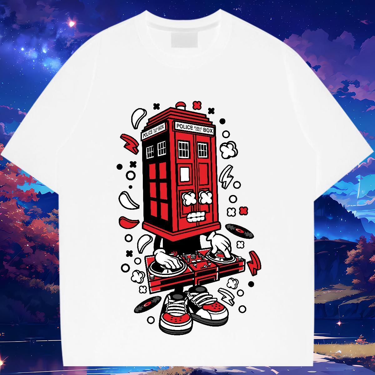 Soft T Shirt For Man 100% Cotton 230g ET Street Casual Custom Cartoon Pure Cotton Mens Tshirts Fashion Designer Wear