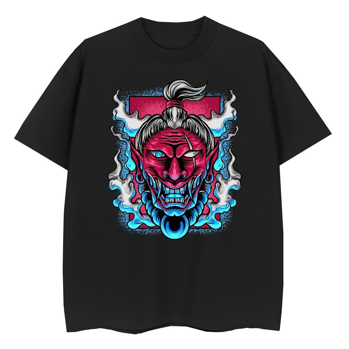 Designer Nice Womens Tshirts 230g Cotton Terror Casual Sport T shirt Breathable Crew Neck Skull Polos