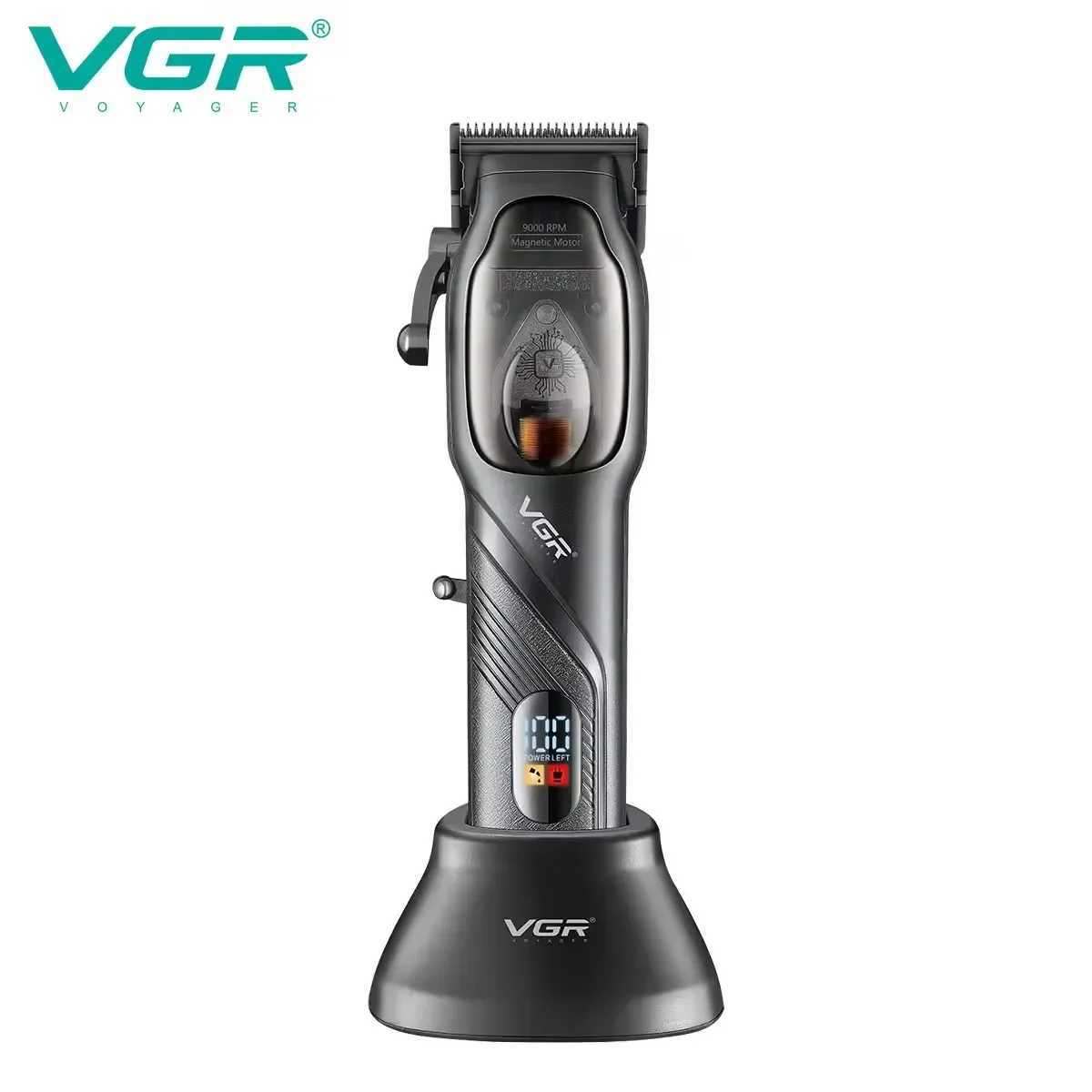 VGR Hair Clipper Professional Cordless Barber Trimmer Adjustable Hair Clipper V-269 Mens Digital Display Hair Clipper W240824