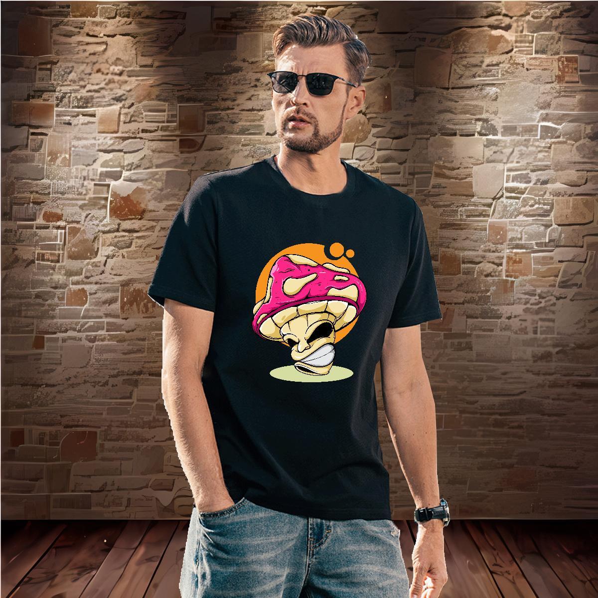 High Quality T Shirts Men 230g Pure Cotton ET Street wear Hip Hop Customized Crew Neck Breathable Men Tshirts Fashion Design Tops