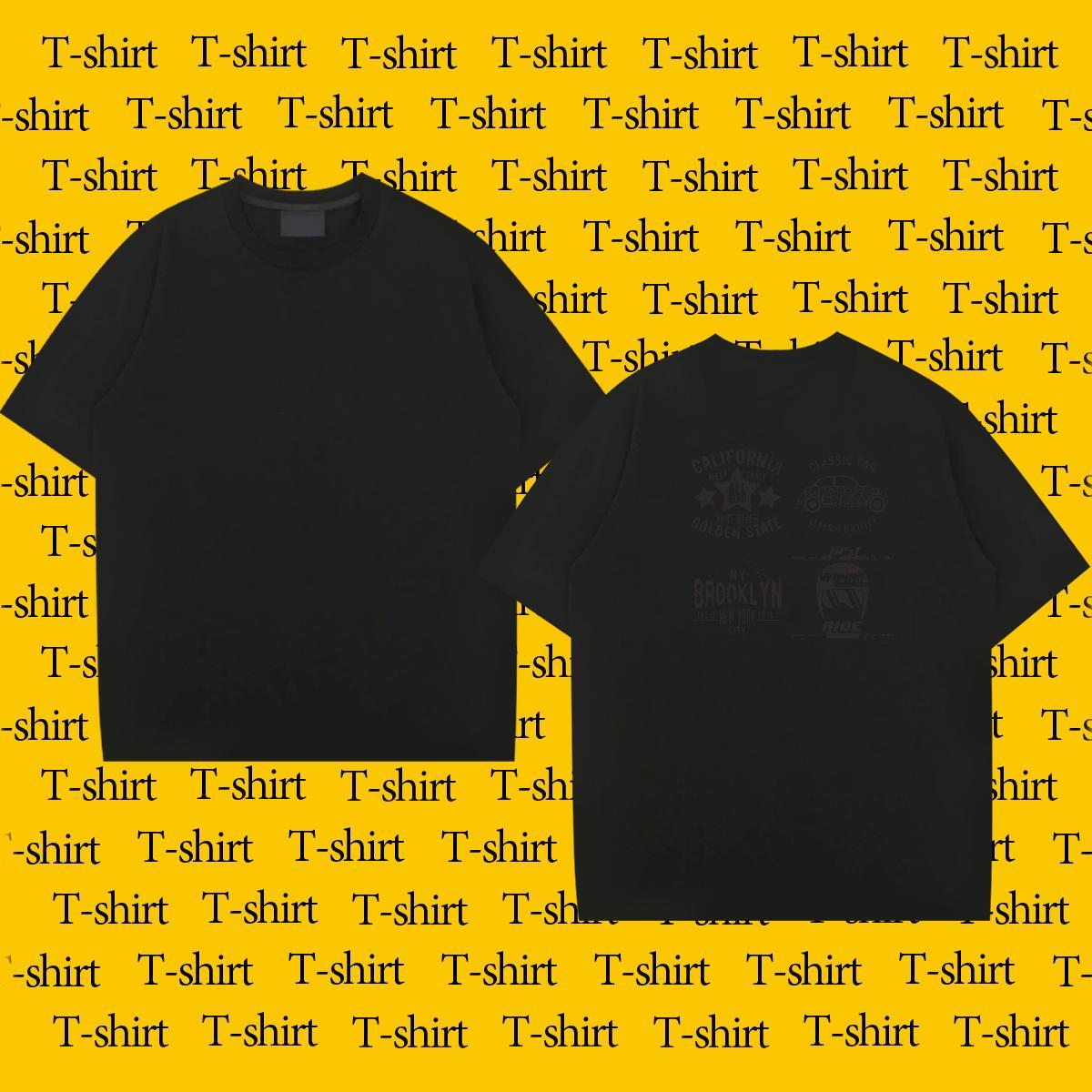 Free Shipping T shirt 100% Cotton 230g letter Street Oversized 3XL 4XL Breathable Short Sleeve Tshirts Fashion Tops