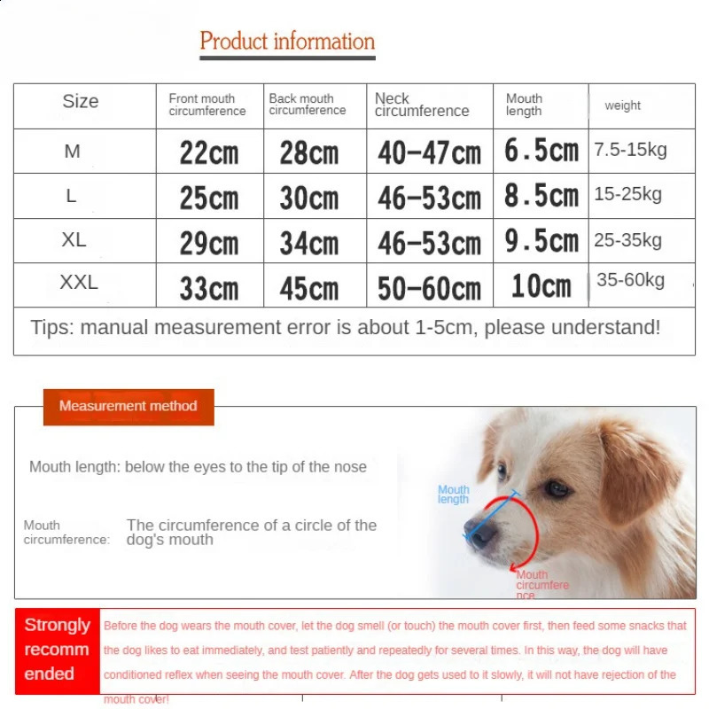 Dog Muzzle Anti Biting Pet Mouth Mask Adjustable Breathable Leather Metal Protection Cover Muzzles for Accessories 240824