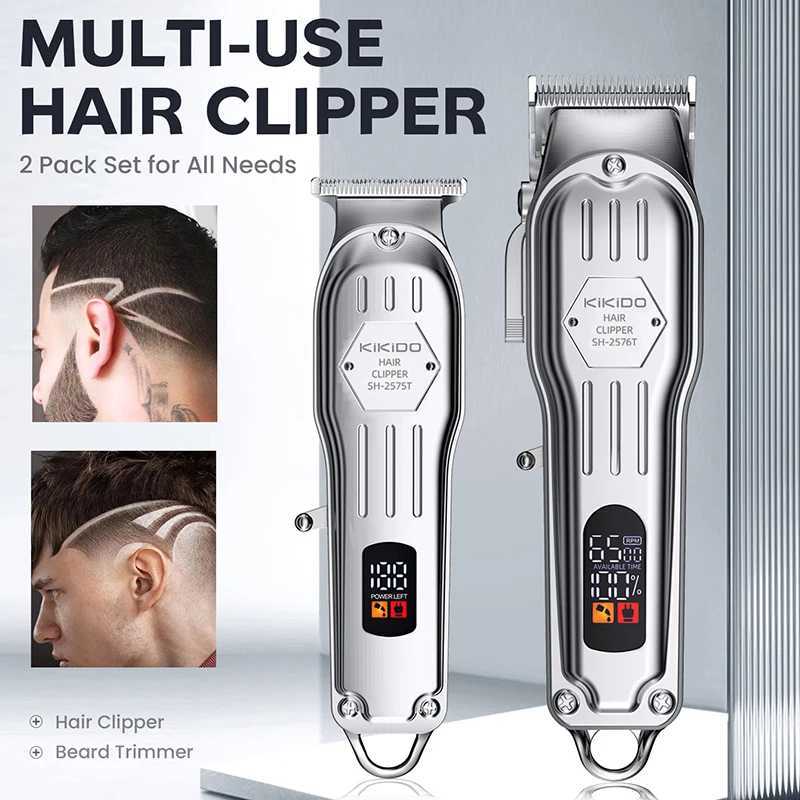 KIKIDO 2-in-1 all metal combination kit for hairdressers professional electric beard hairdressers rechargeable hairdressers W240824