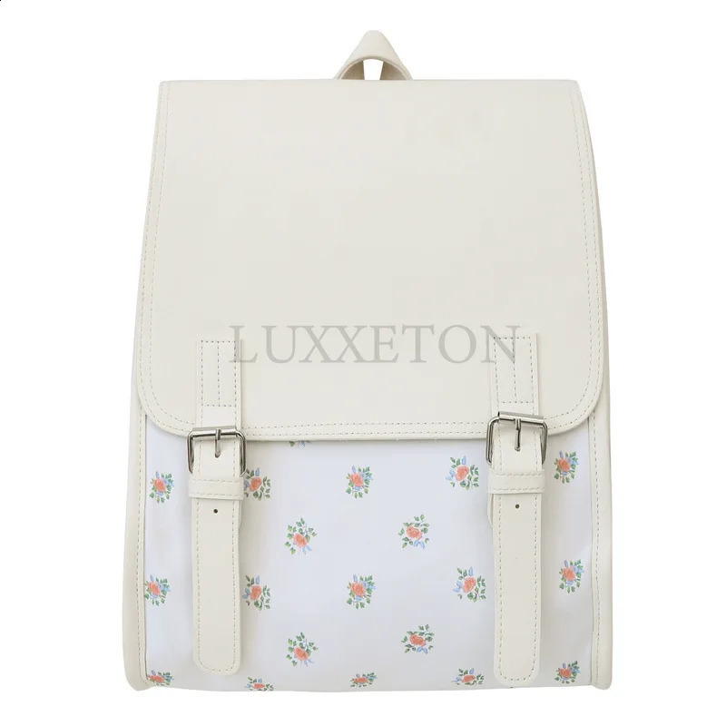 Womens Cute Flower Backpack Fashion Backpack Korean Rucksack Kawaii Summer Style Backpack 240912