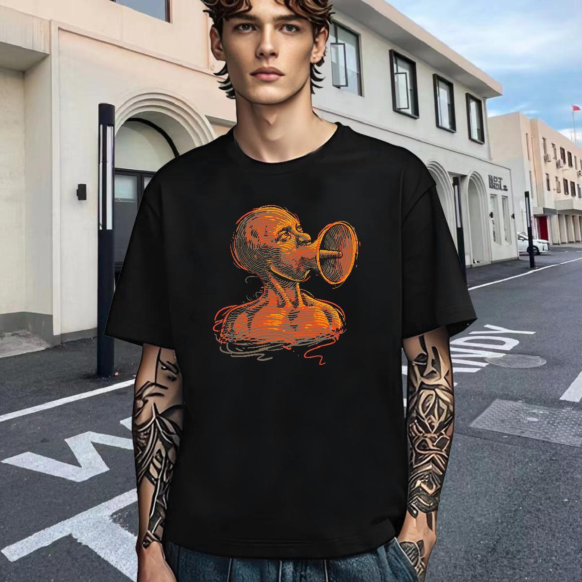 Unisex Men T Shirts 100% Cotton 230g ET Sport Custom Printed Breathable Short Sleeve Tshirt for Man Woman New Designer Clothings