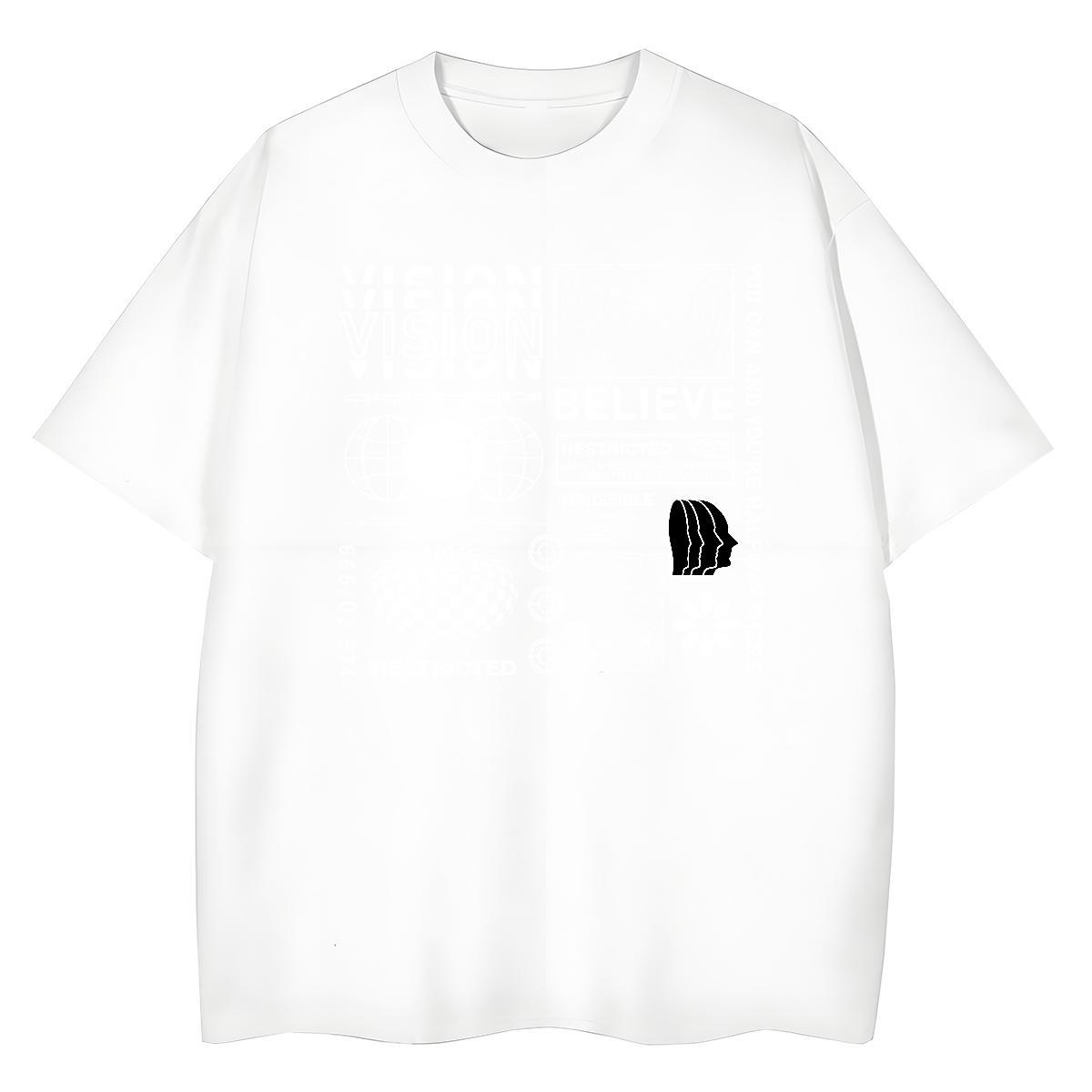 Designer Unisex Tshirts 230g Cotton letter Street Wear T-Shirts for Women Breathable Crew Neck Customized Tees
