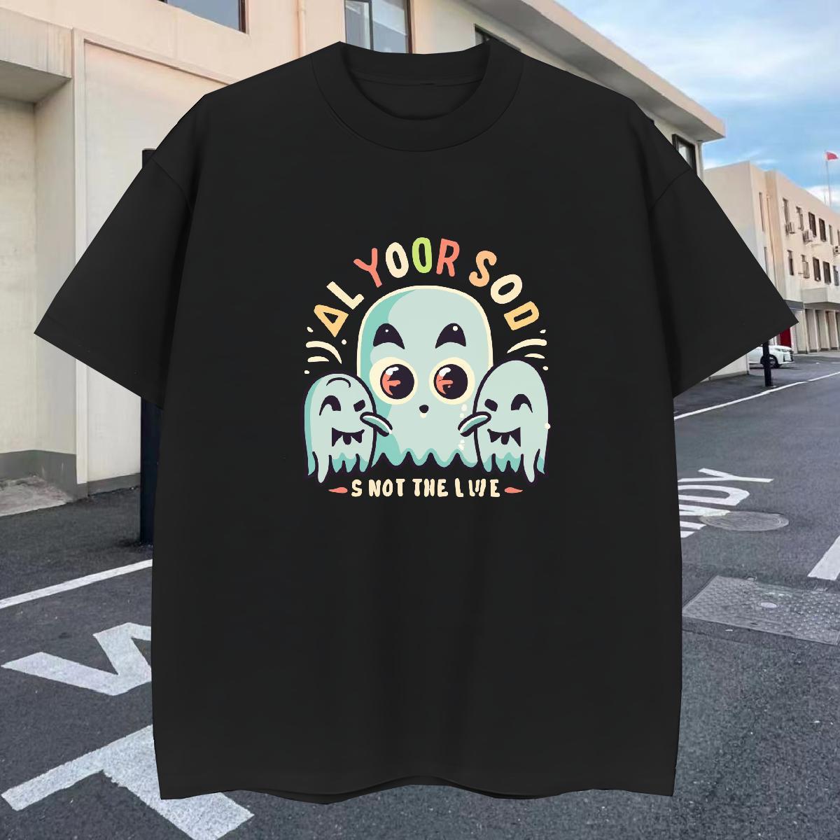 Cool Design T shirt 230g Pure Cotton skull Daily Outfit Custom Print Plus Size Breathable Crew Neck Men Tshirts Wholesale Clothes
