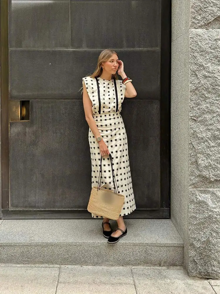 Fashion Color Contrast Striped O Neck Flying Sleeve Top Skirt Set Lady Elegant High-waist Skirts Suit Women Retro Street Outfits 240826