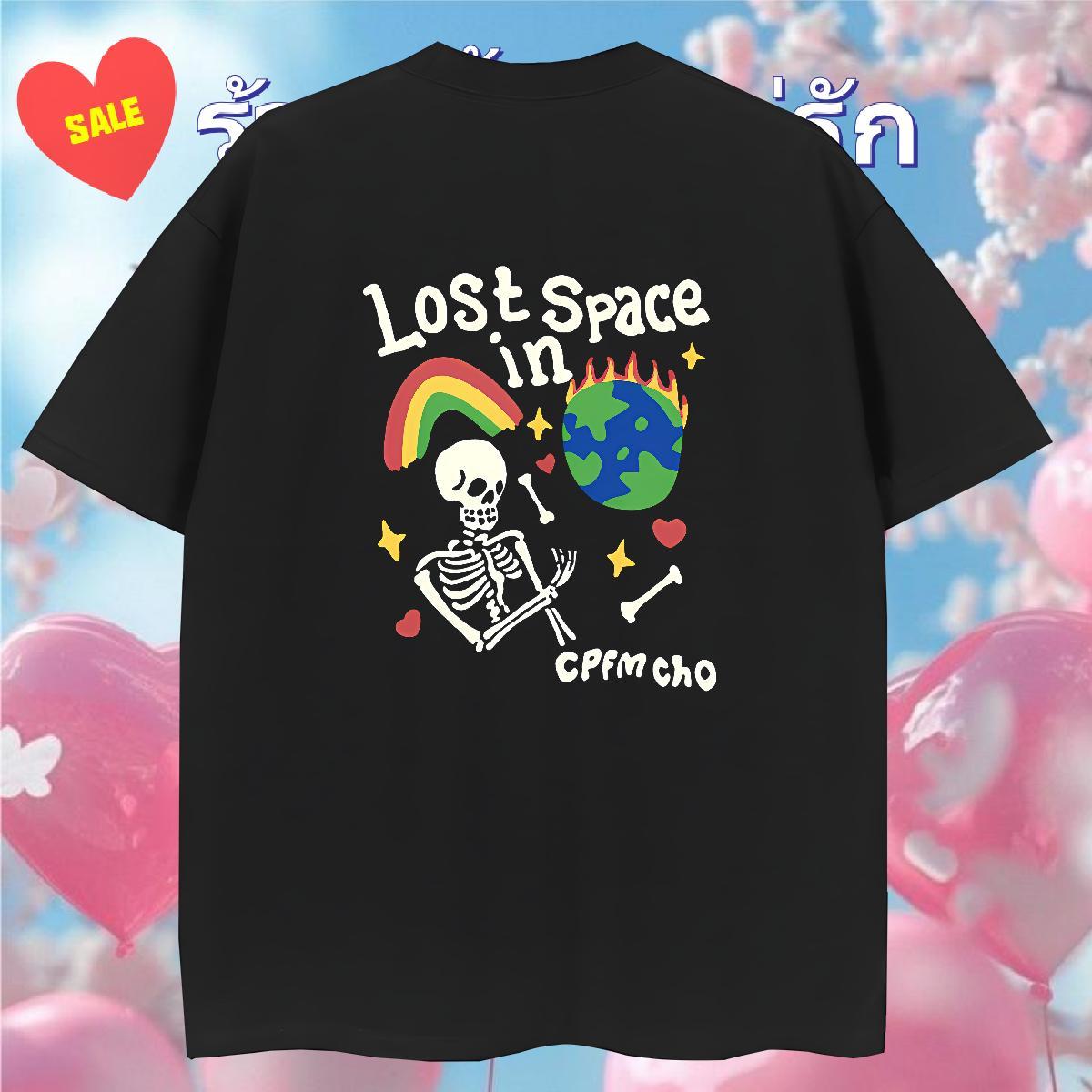 Cool Man T Shirts 230g Cotton skull Casual Beach Custom Printing Short Sleeve O-Neck Couples T Shirts 2024 New Tops