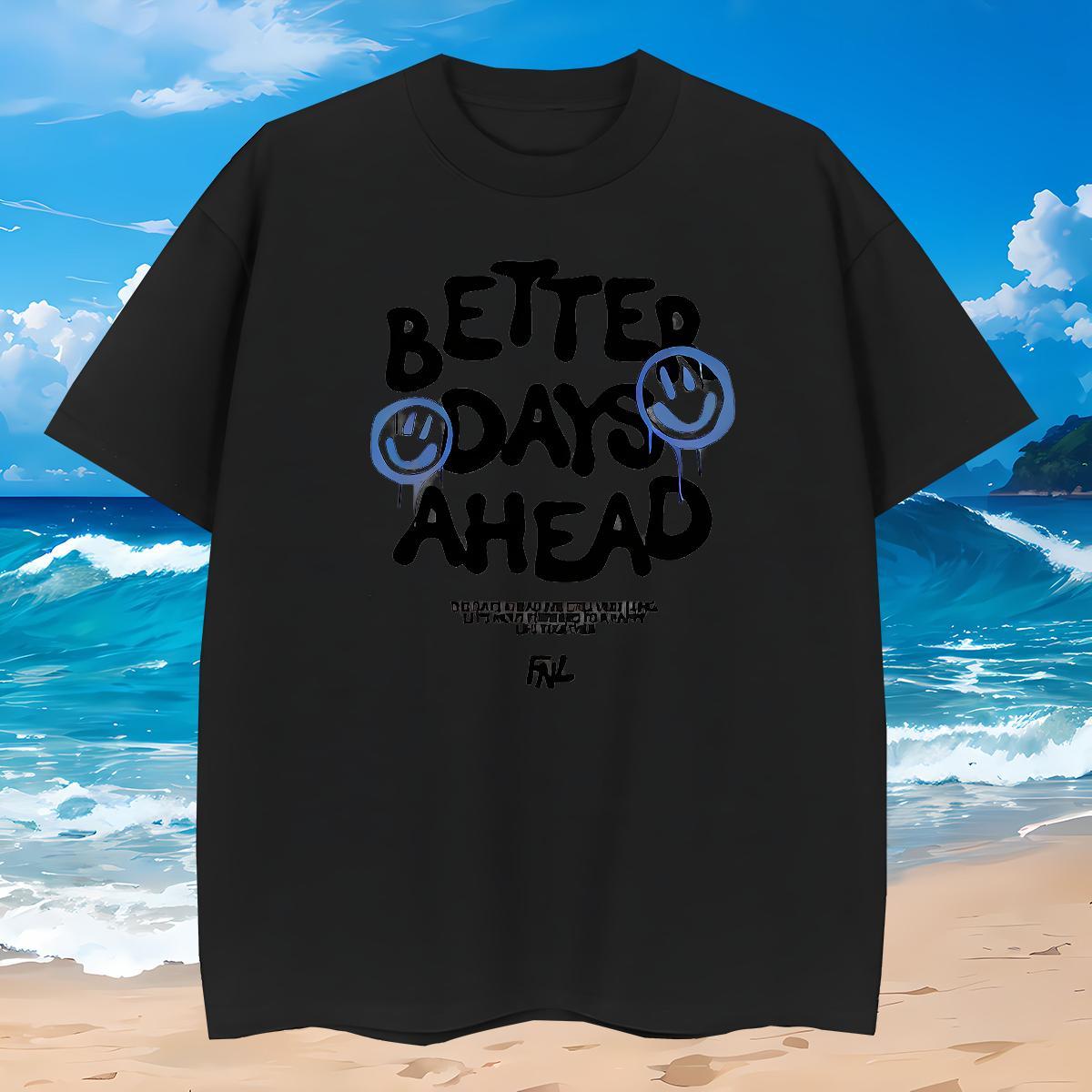 Loose Man T Shirts 230g Pure Cotton letter Street Wear Custom Printed Breathable Short Sleeve Men Tops Tees Customized Clothes