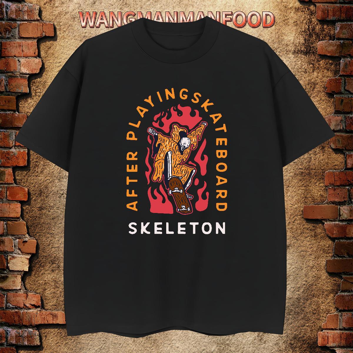 Popular T-Shirts 230g Cotton skateboarding Beach Custom Anime Breathable Soft Couples T Shirts Customized Tees