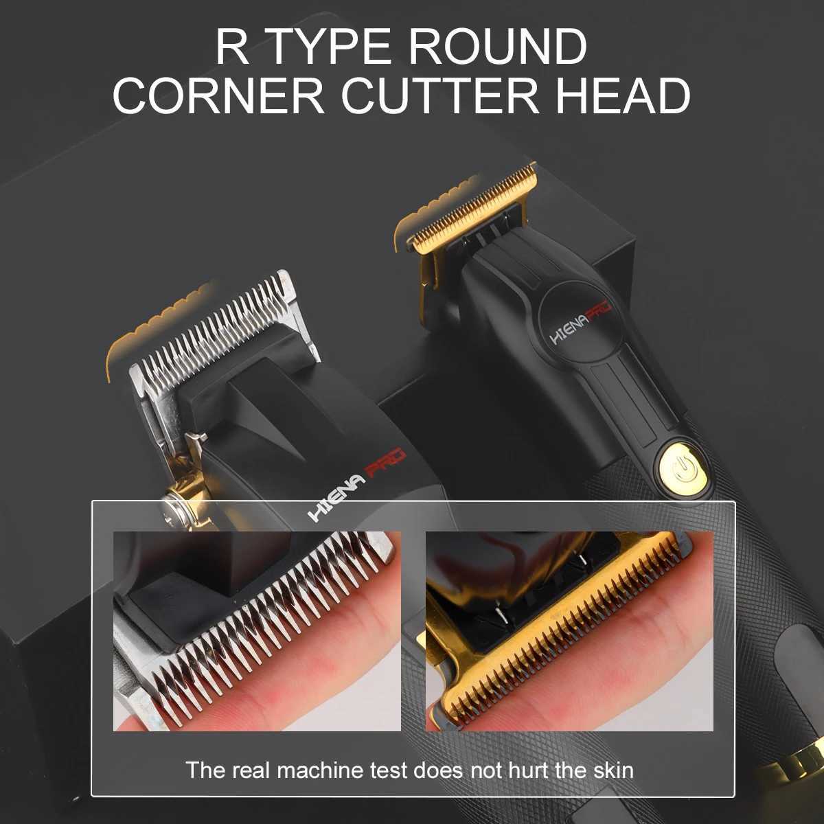 HIENA Professional Hair cutting machine Hair Clipper Set Metal Electric Cordless Hair Trimmer for Barber Display hair clipper W241227