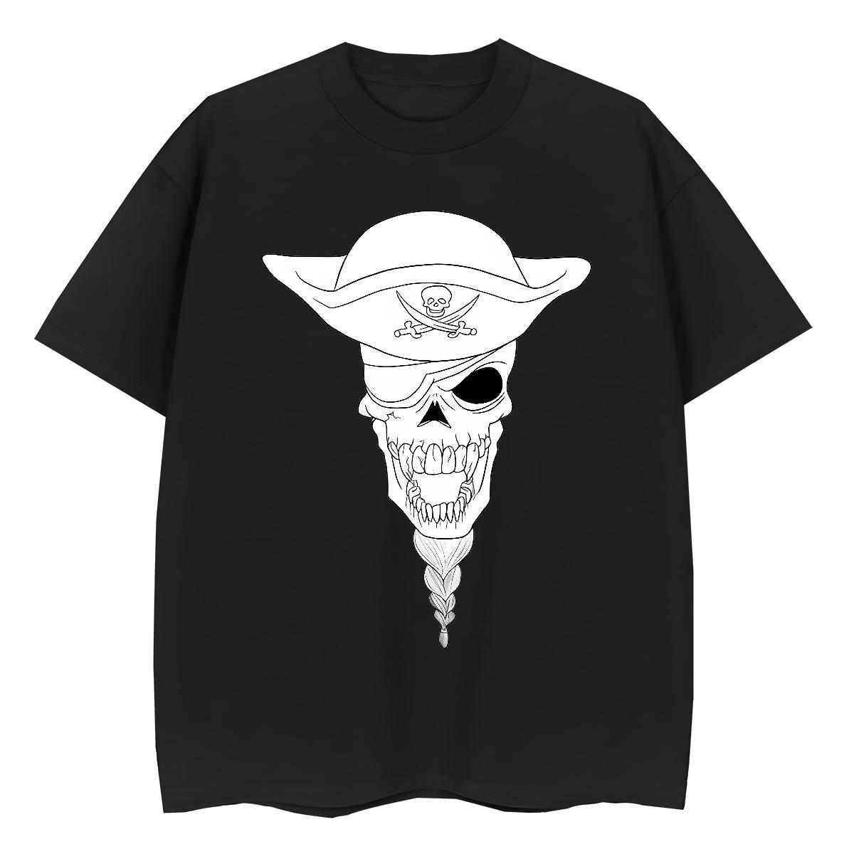 Designer T Shirt For Man 100% Cotton 230g skull Street Wear Custom Print Plus Size Pure Cotton Men Tops Tees Factory Direct Top Tees