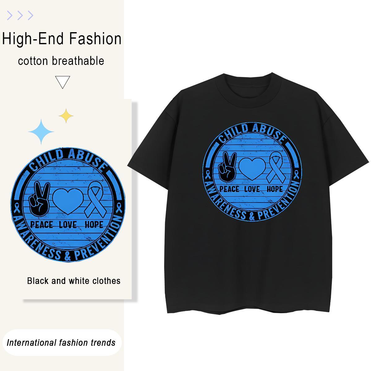 Designer Lady T shirt 230g Cotton heart Hip Hop T Shirts Women Breathable Short Sleeve DIY Printed Tops