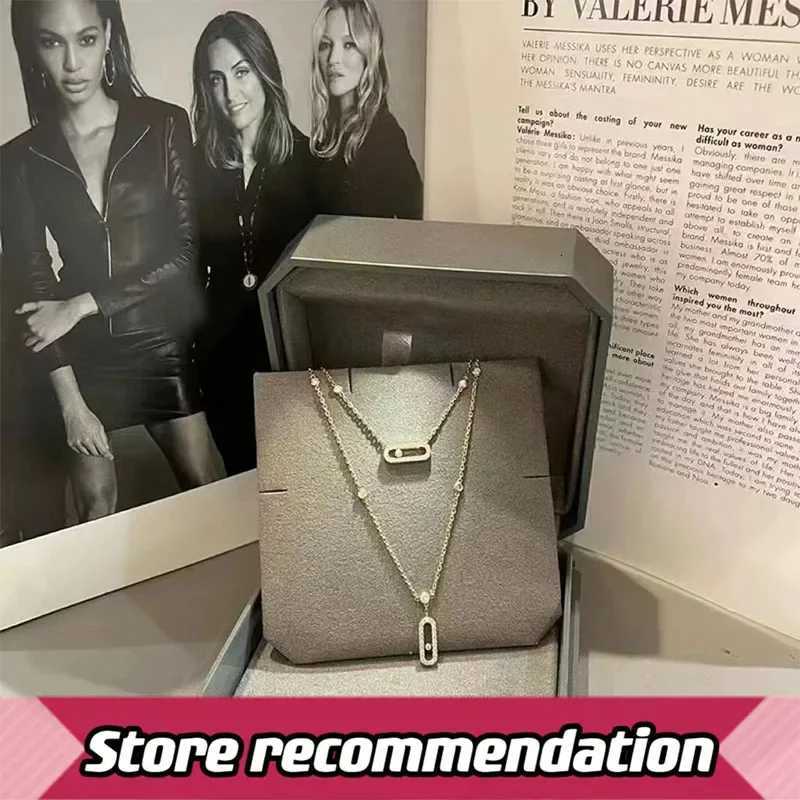 Necklaces 100% 925 sterling silver jewelry necklace mobile diamond fashion luxury brand high quality gift