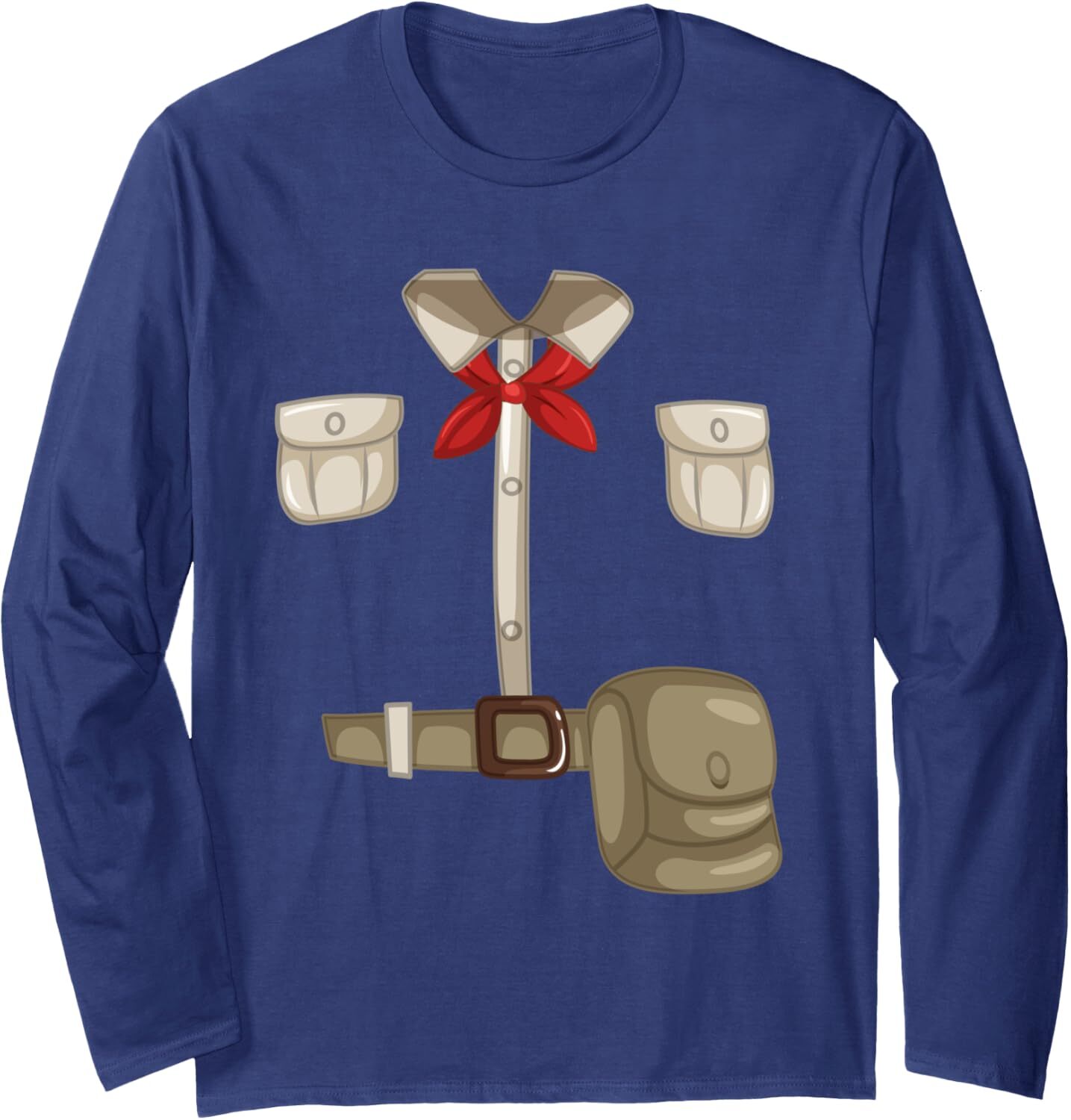 Long Sleeve Shirts for Men sweatshirt Scout Uniform Proud Family Scouts Essentials Scout Costume Long Sleeve Tee Streetwear Casual tops clothes