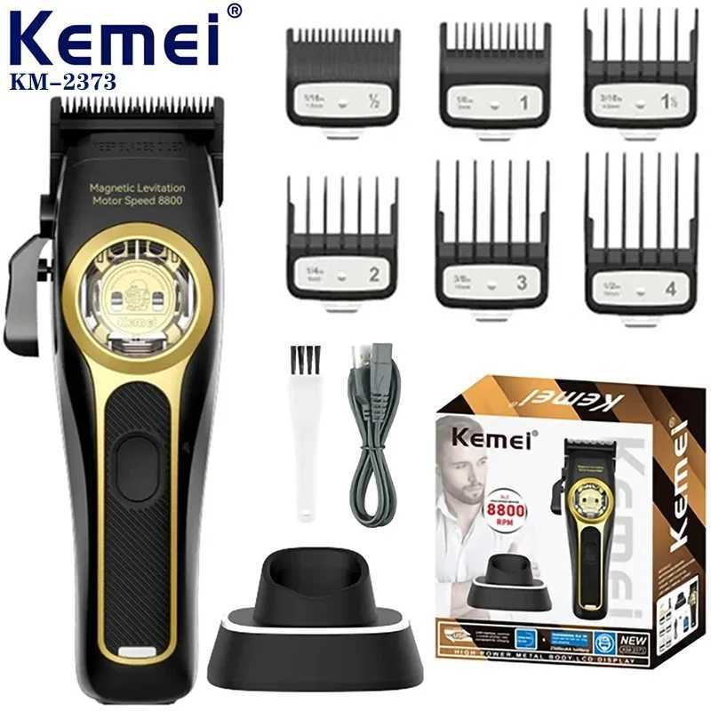 Kemei KM-2373 magnetic levitation motor trimmer charging base mens trimmer W240824