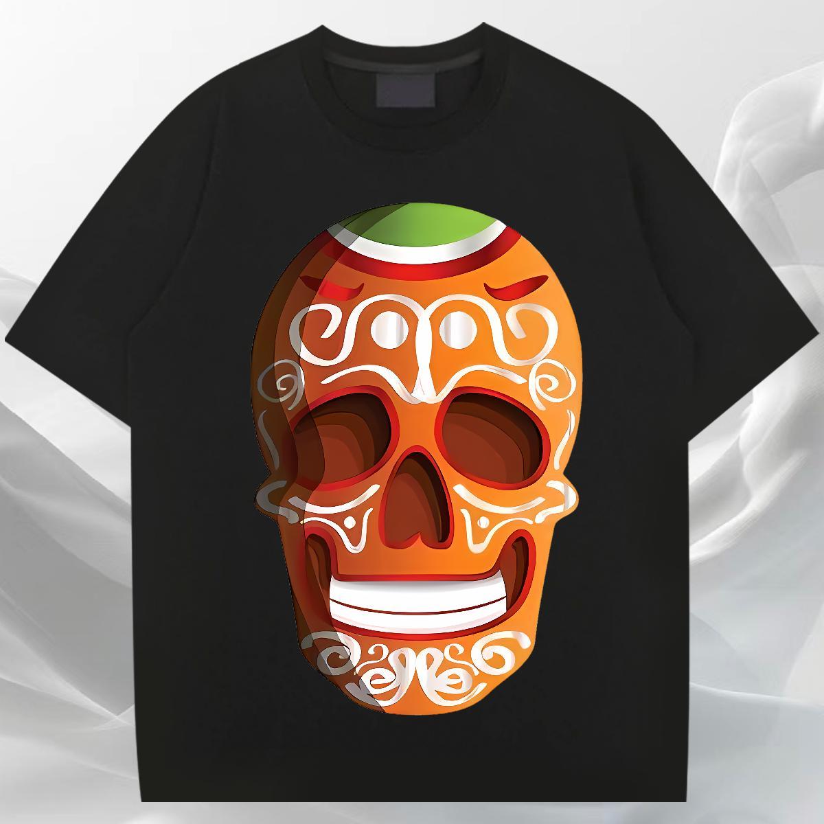 Cool Design Man T Shirts 230g Pure Cotton monster Casual Beach DIY Printed Breathable Crew Neck Men Tees 2024 Summer Clothes