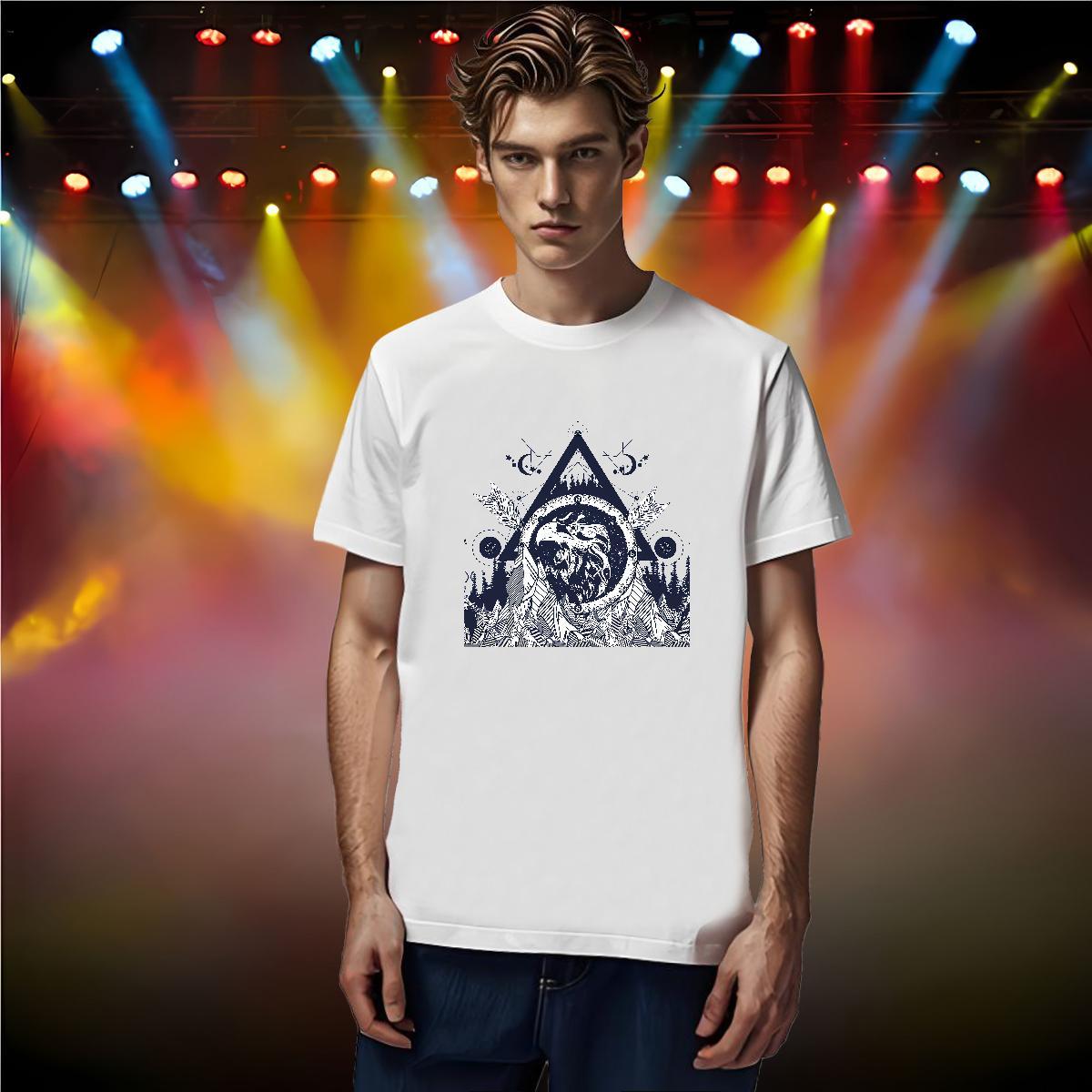 Comfortable Men T Shirts 230g Cotton eye of the devil Casual Beach Skull Breathable Men Tshirts Factory Direct Top Tees