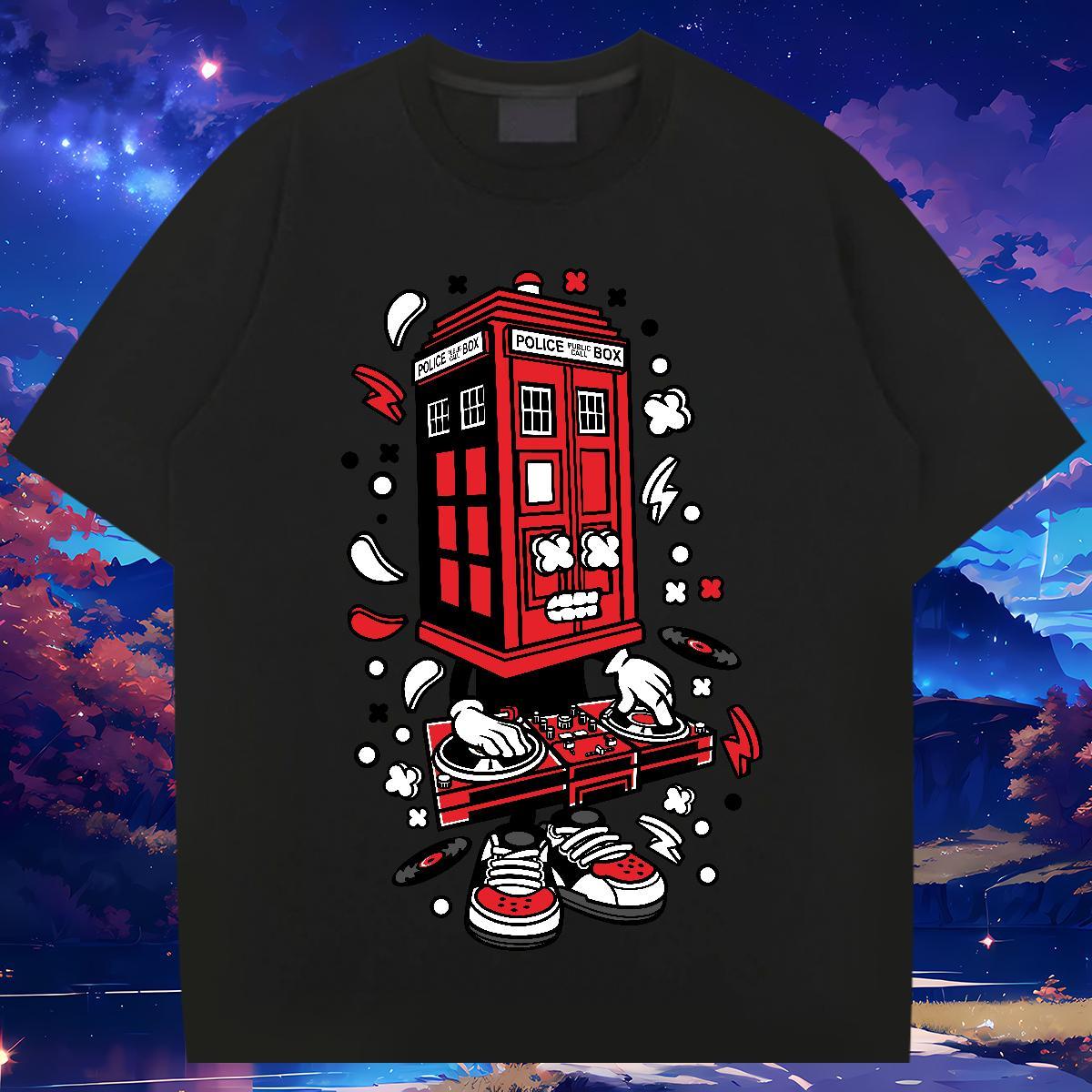 Soft T Shirt For Man 100% Cotton 230g ET Street Casual Custom Cartoon Pure Cotton Mens Tshirts Fashion Designer Wear