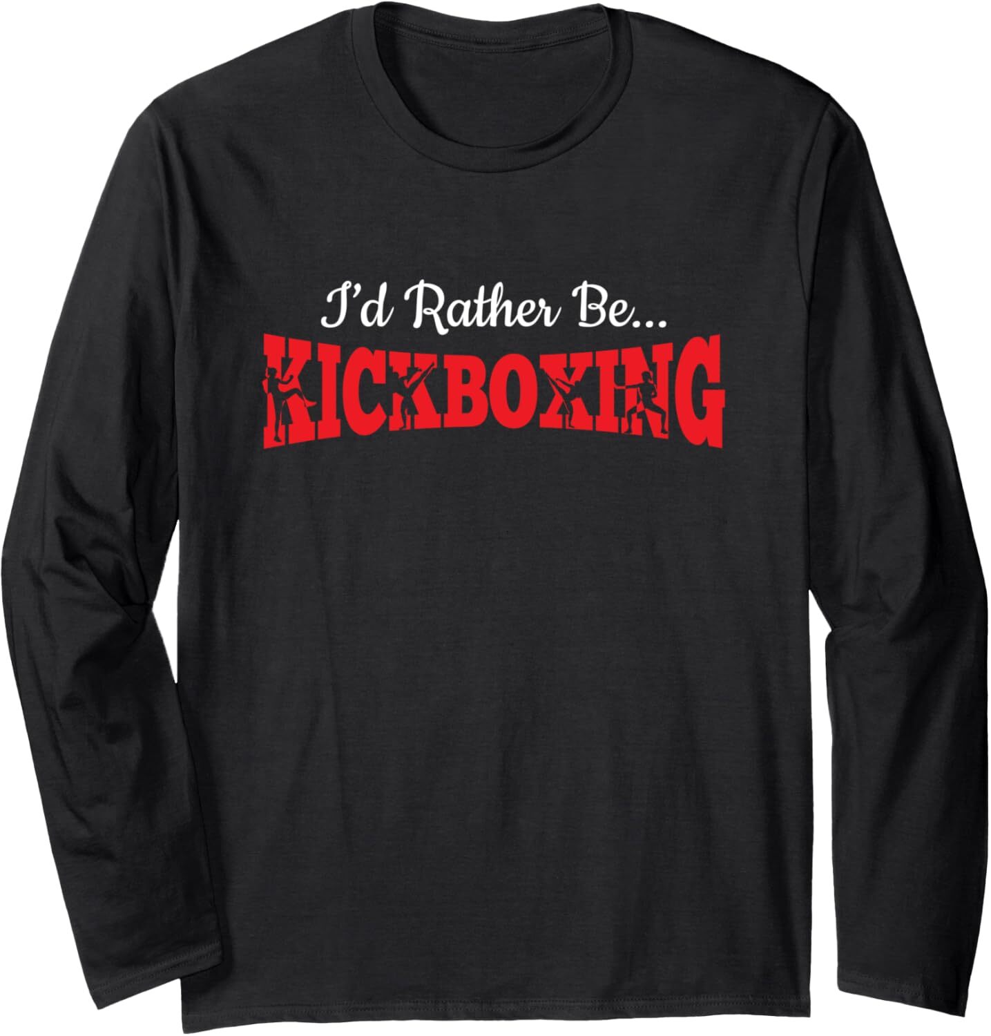 Long Sleeve Shirts for Men sweatshirt Rather be Kickboxing Boxing Sport Funny Gift Long SleeveTee Streetwear Casual tops clothes