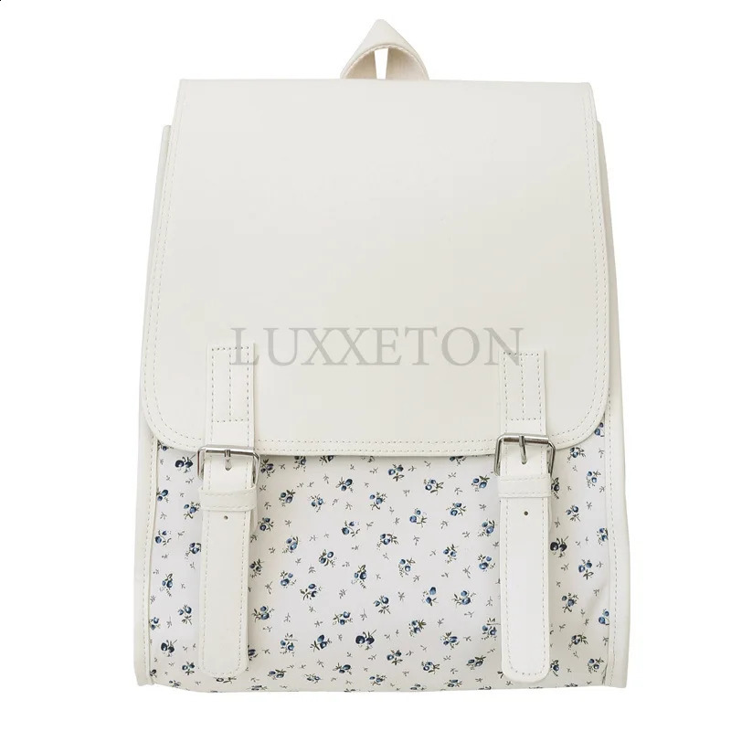 Womens Cute Flower Backpack Fashion Backpack Korean Rucksack Kawaii Summer Style Backpack 240912