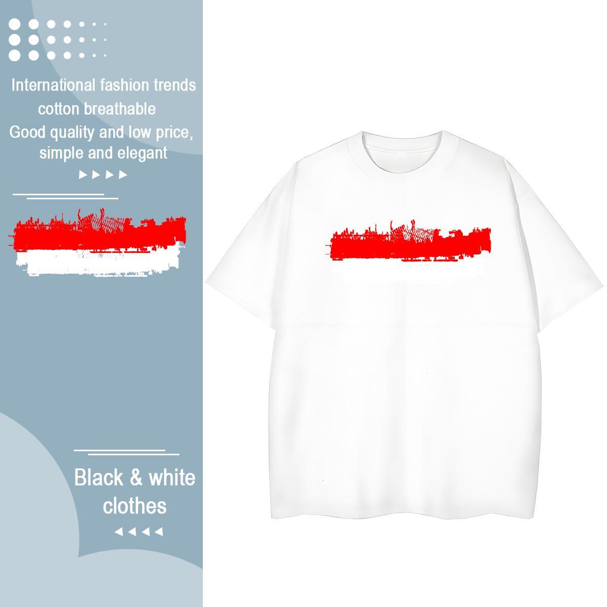 Wholesale Couples T Shirts 230g Pure Cotton icon Outdoor T Shirts Women Breathable Soft Anime Oversized Wear