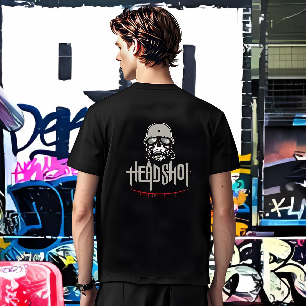 Unisex T Shirt For Man 230g Pure Cotton skull High Street Hip Hop DIY Anime Breathable Tshirt for Man Woman DIY Customized Tees