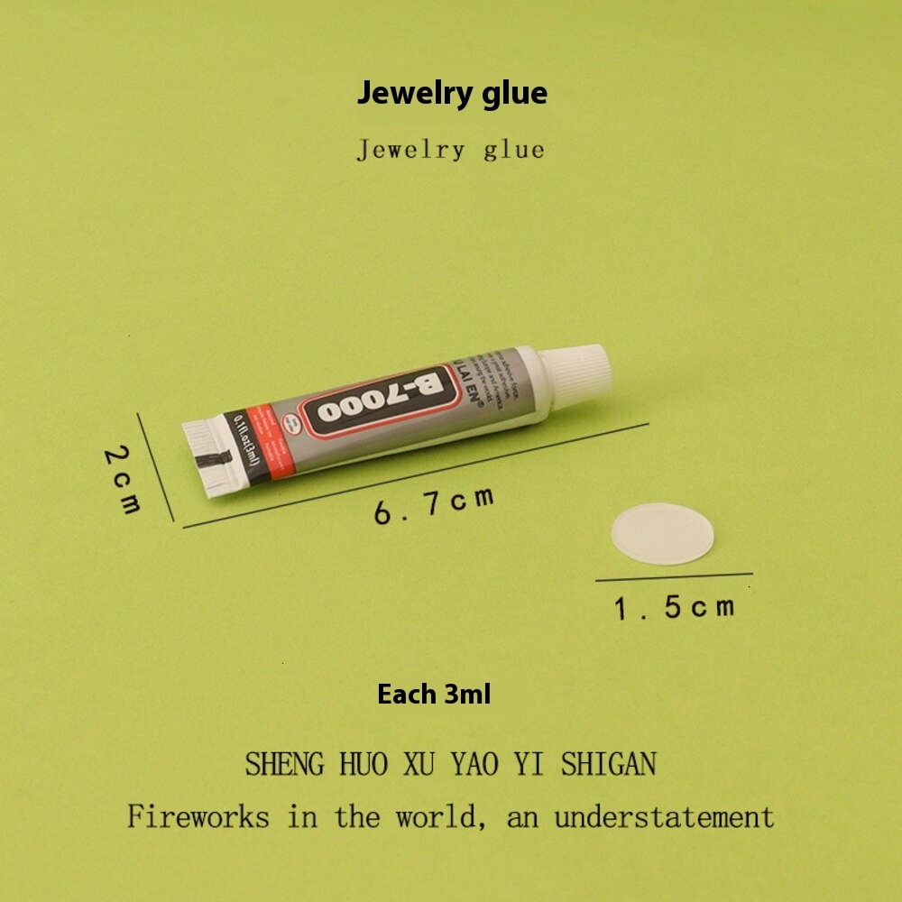 Non-Staining Clear B-7000 Resin Kit for Jewelry Restoration - 3ml Size