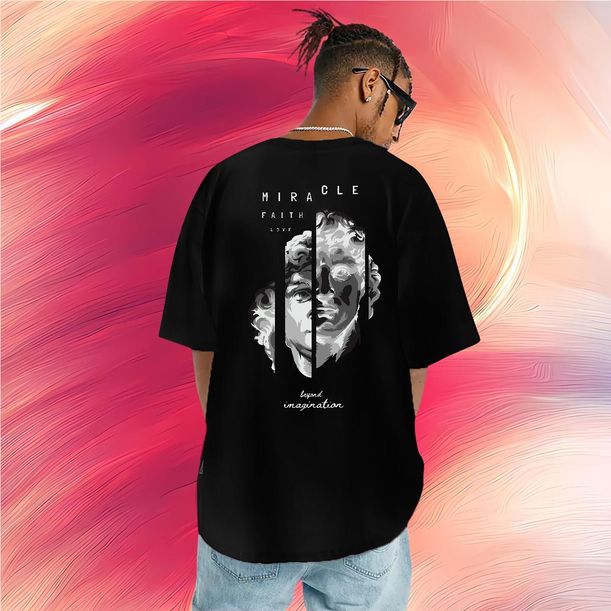Free Shipping T Shirt For Man 230g Pure Cotton portrait Casual Beach Cartoon Print Short Sleeve Soft Men Clothes T-Shirt Fashion Tees Shirts