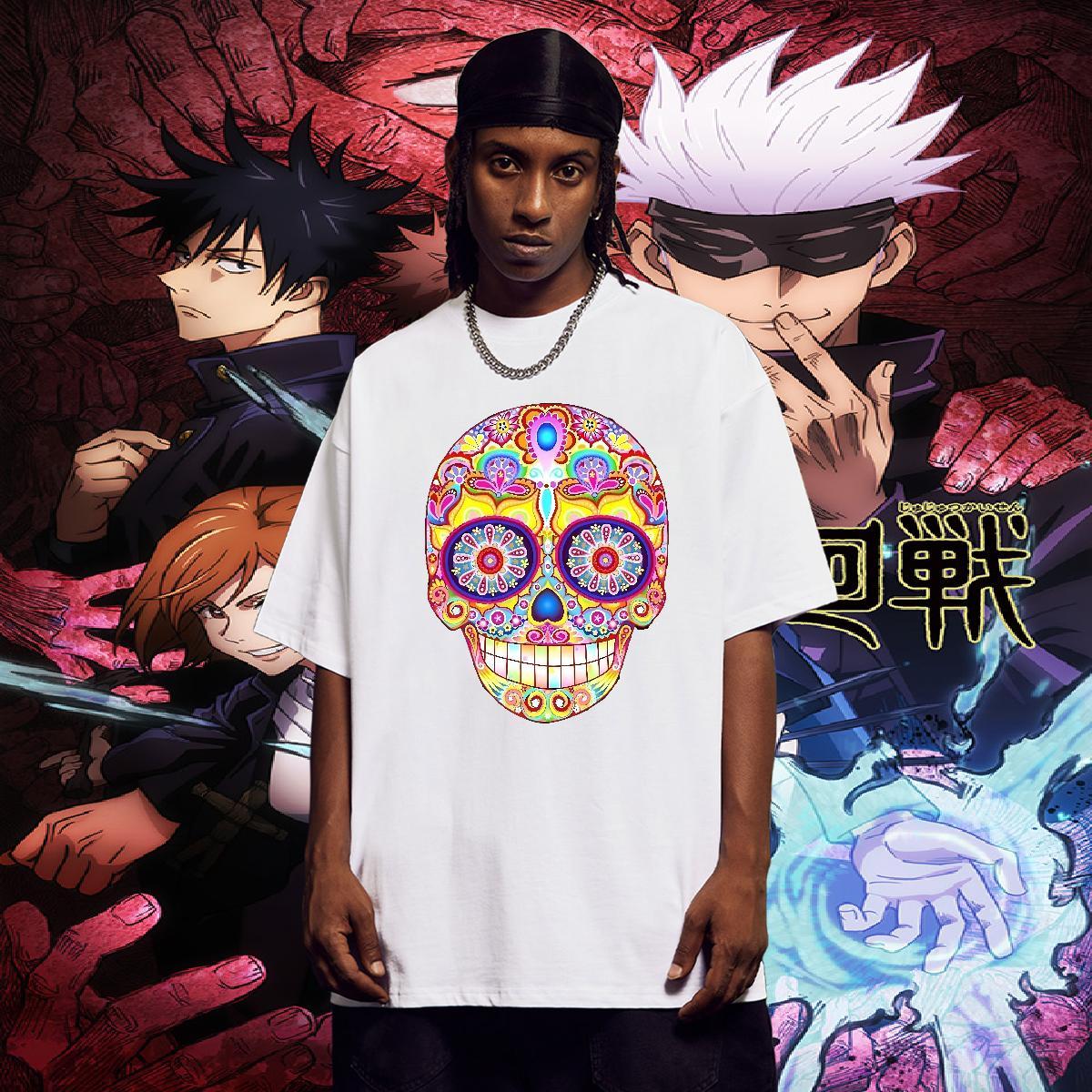 Classic T-Shirts for Men 230g 100% Cotton monster Daily Wear Custom Big Size Breathable Short Sleeve Mens Tshirts 2024 DIY Clothings