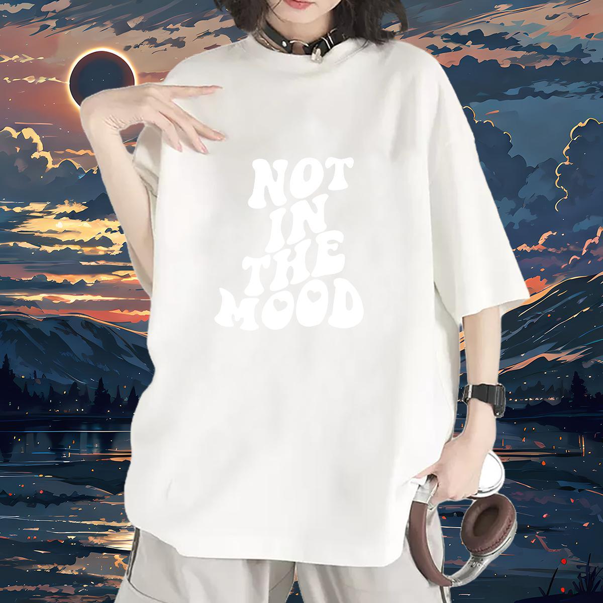 Comfortable Woman Tshirt 100% Cotton 230g letter Casual Womens T Shirts Short sleeve Soft Custom Printed Tees Shirts
