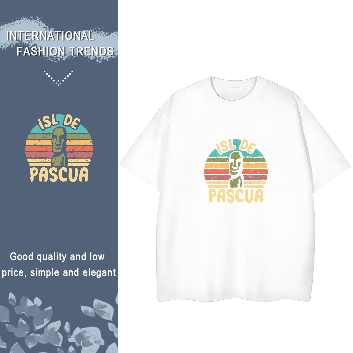 Loose fit Women Tees 230g Cotton letter Summer Casual Womens T Shirts Breathable Cartoon Floral Printing Polos