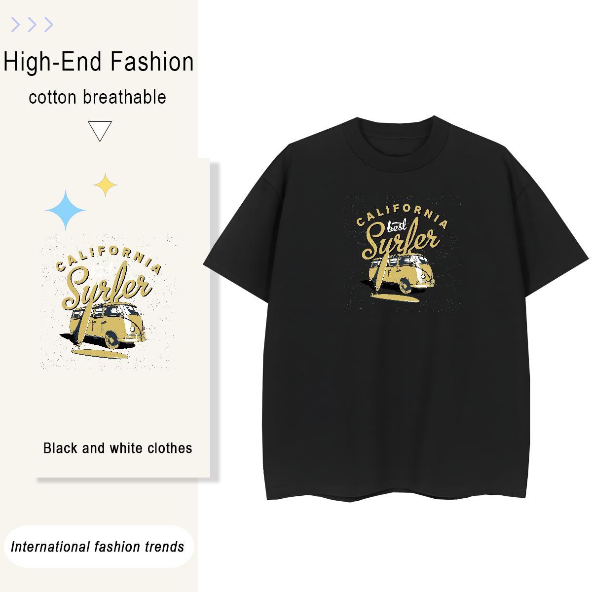 2024 DIY T Shirt For Woman 230g Cotton Comfortable Hip Hop car Women Tees Designer Nice Skull Tshirts