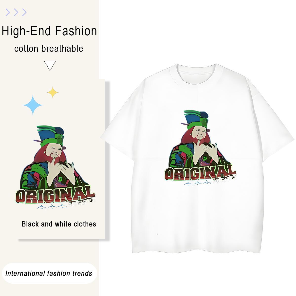 Nice Couples T Shirts 230g 100% Cotton america Beach T Shirts Women Short sleeve Soft Plus Size Cartoon Tops