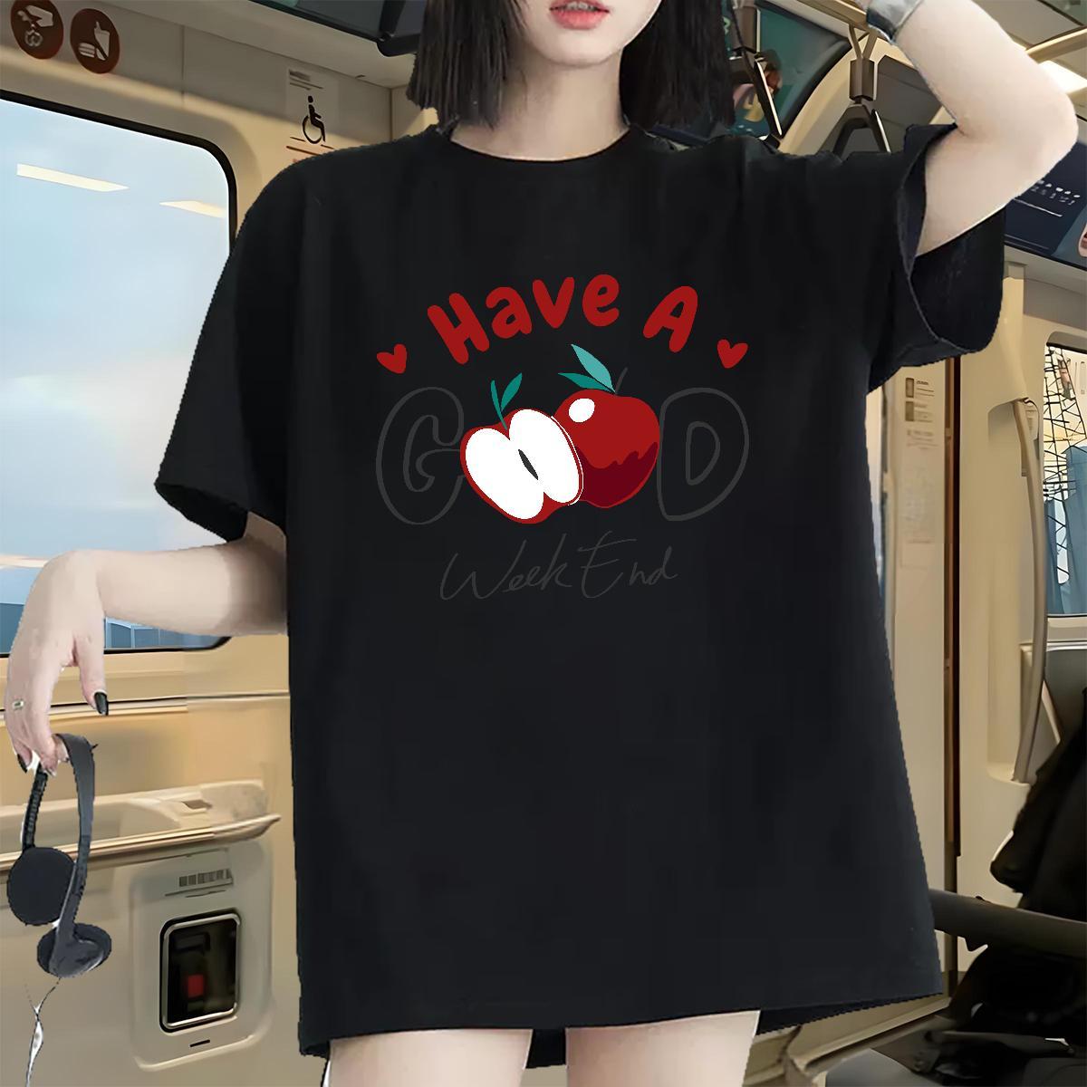 Loose fit Unisex Tshirts 100% Cotton 230g letter Outdoor Women T Shirts Breathable Soft Black White Clothes