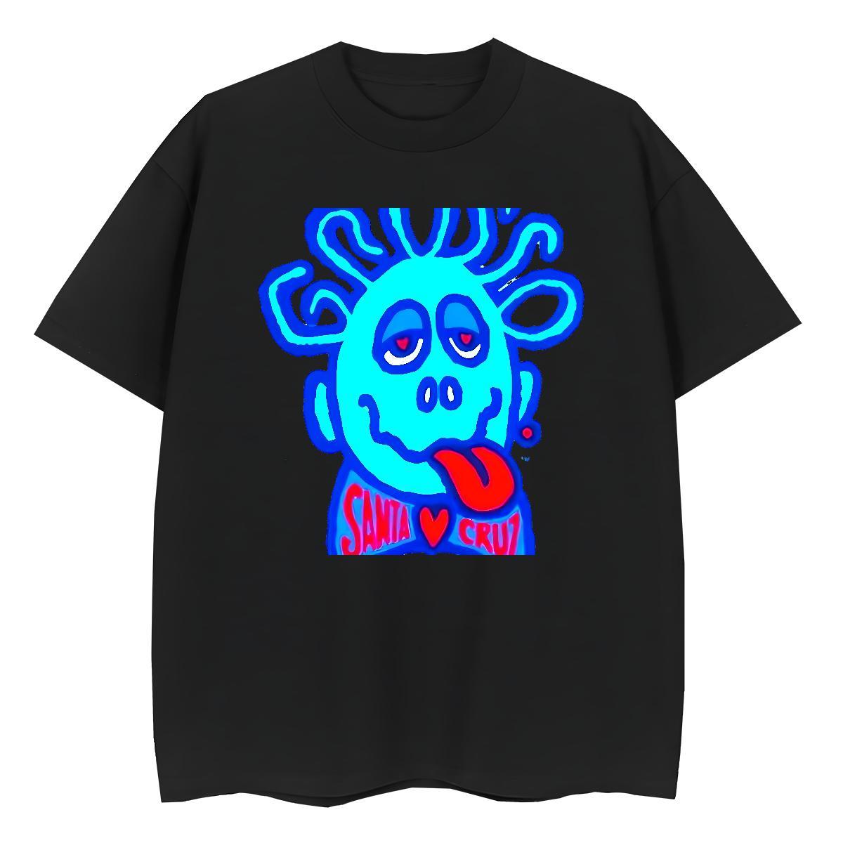 Nice Tshirt for Man Woman 230g 100% Cotton monsters Sports Street Wear Woman T Shirts Breathable Crew Neck Floral Print Tops Tees