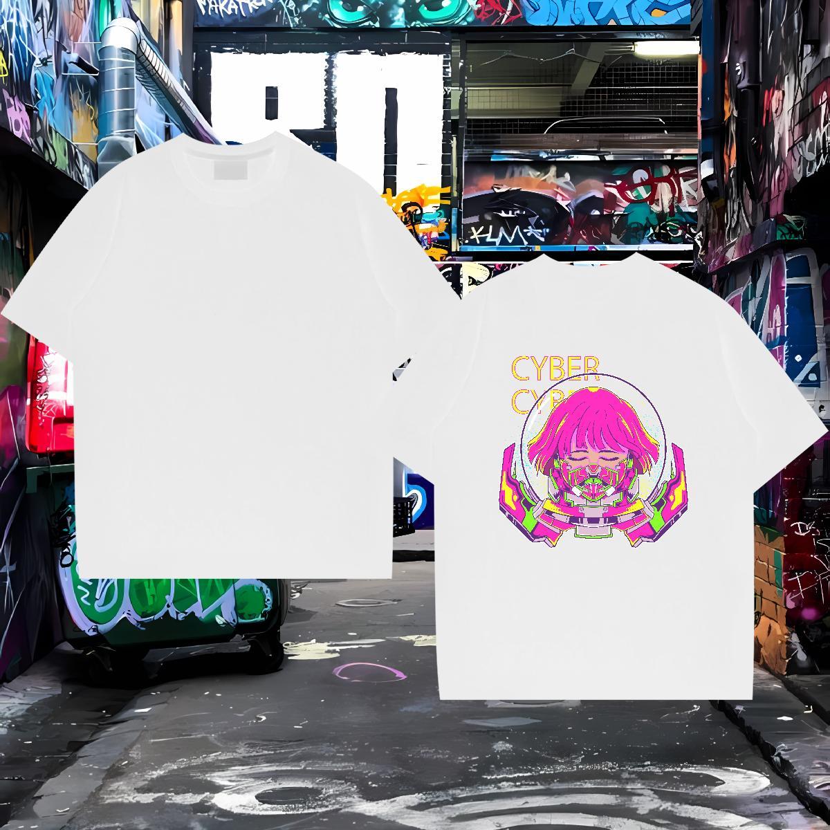 Designer Mens T Shirts 230g 100% Cotton portrait Home Outdoor Black Oversized O-Neck Short Sleeve Mens Tshirts Free Shipping Tops Shirt