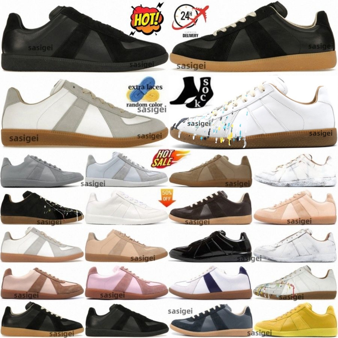 German Army Trainer Gats Black Gum Gat Sneakers Shoes Low White Grey painter Nude Men Women Casual Shoe Mens Womens