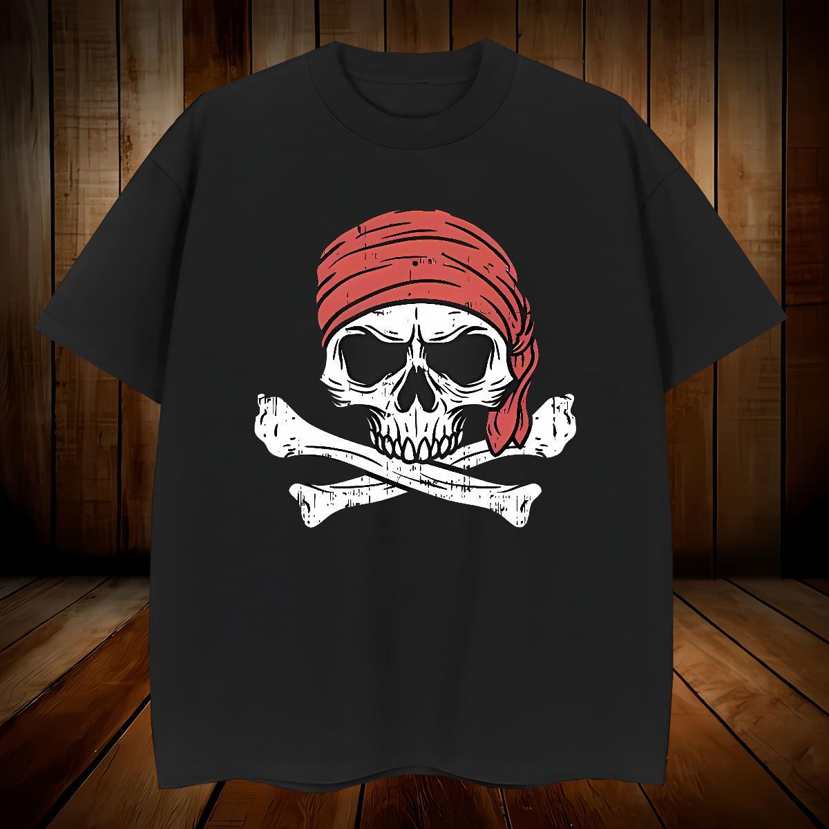 Classic T Shirts Men 230g 100% Cotton skull Casual Custom Printed Crew Neck Men Tees DIY Top Tees