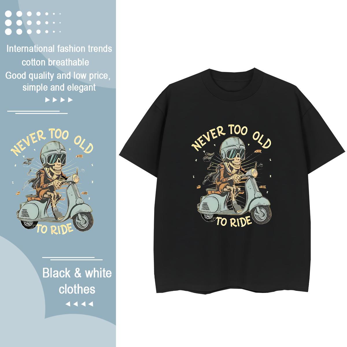 Designer T-Shirts for Men 100% Cotton 230g skull Street Wear Custom Anime Breathable Short Sleeve Tshirts Fashion Casual Clothings