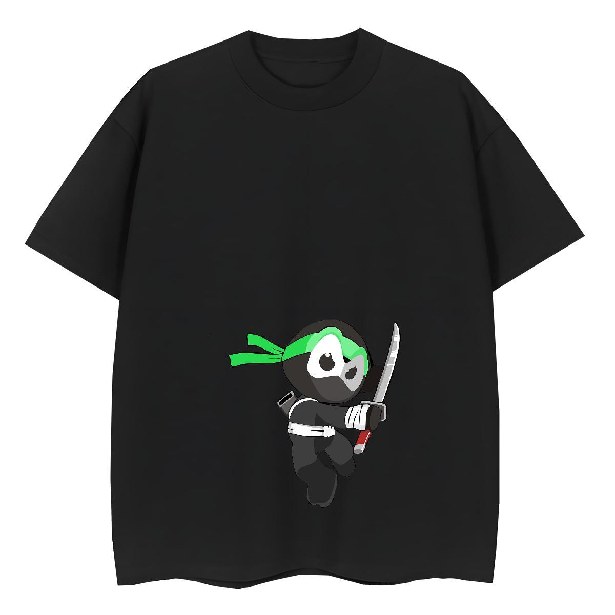 Female Woman Tshirt 230g Cotton painting Summer Casual Womens T Shirts Round Neck Short Sleeve Cartoon Print Clothings
