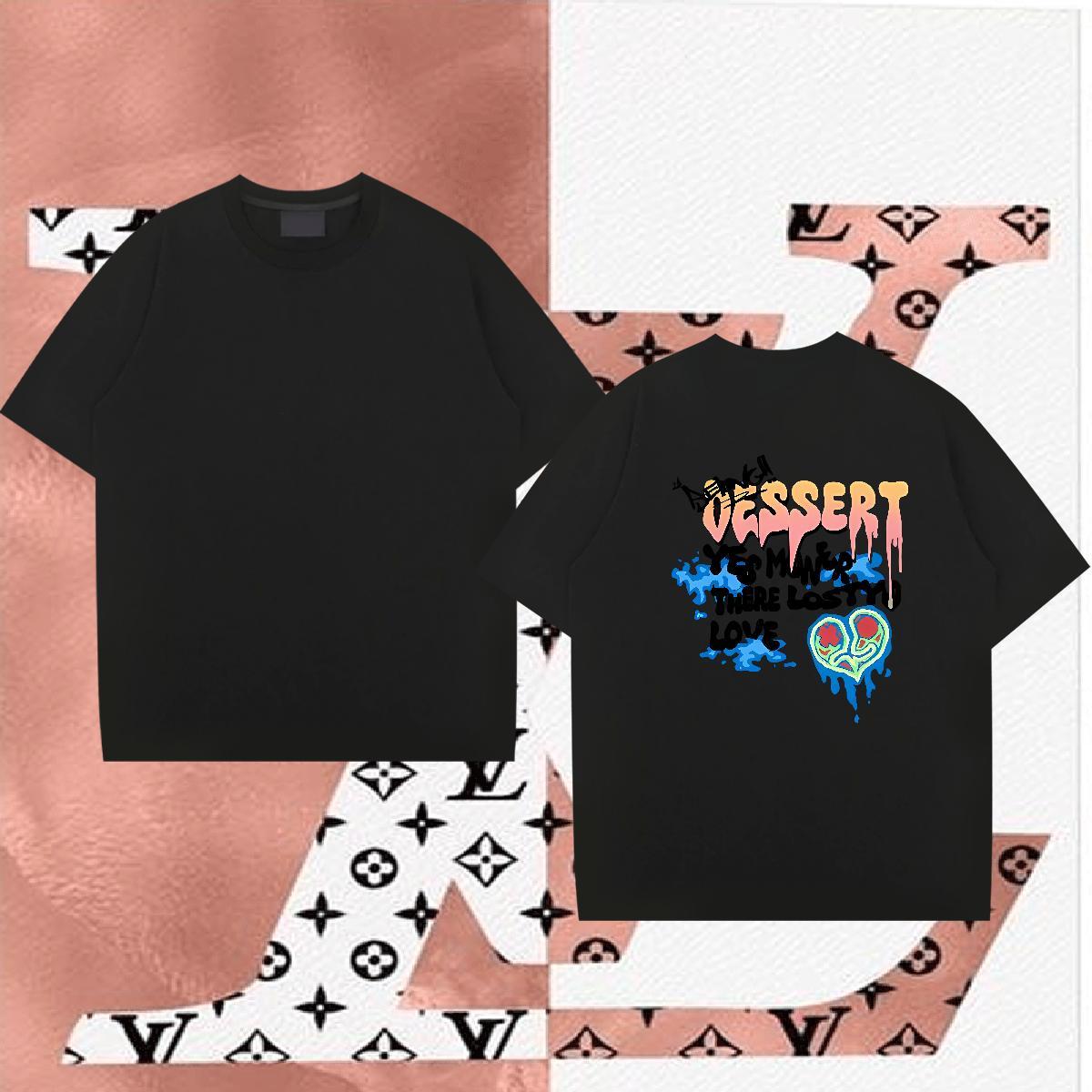 Loose Fit T Shirt For Man 230g 100% Cotton letter Home Outdoor Custom Big Size Breathable Short Sleeve Men Tops Tees Wholesale Top Tees